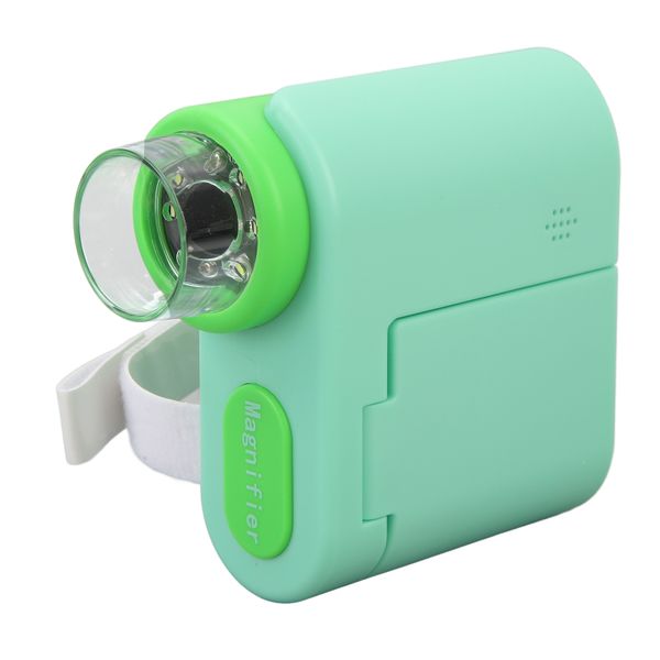 Kids Handheld Digital Microscope, 2" IPS Screen, Type-C, Yellow