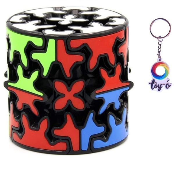 Toy-O Gear Barrel Puzzle Educational Toy plus Toy-O keyring