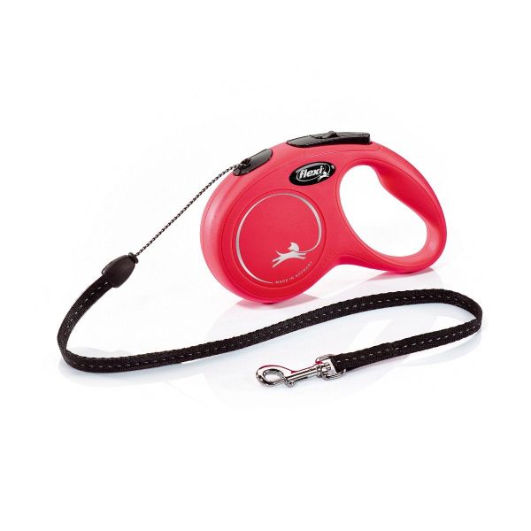 Flexi - Classic Retractable Lead Cord 5m Red