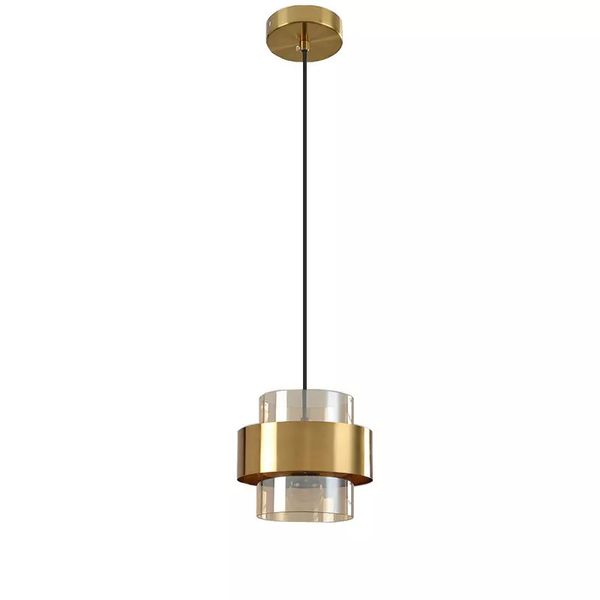 Glass Pendant Lamp Gold + Glass 2M Cable - MRUL