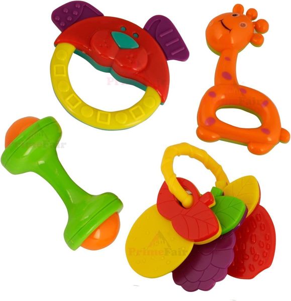 Baby Toys Rattle Set Of 4 Pieces For Infants And Toddlers Toy - Pack Of 4
