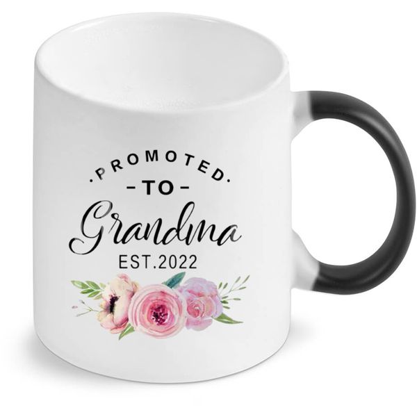 Promoted To Grandma. Est 2022 Color Changing Mug