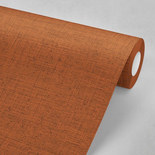 Robin Sprong Easy to Apply DIY Wallpaper Rolls in Orange Brown