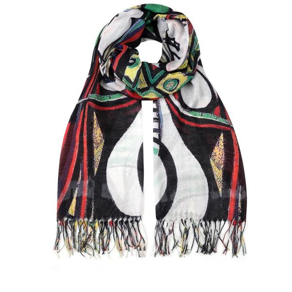 SoGood-Candy scarf - Art Print - Girl Before a Mirror