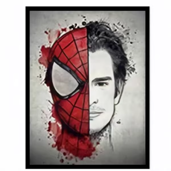 Spider-Man Anime Pop-Up Painting Naked-Eye Gradient Gift 3D Raster