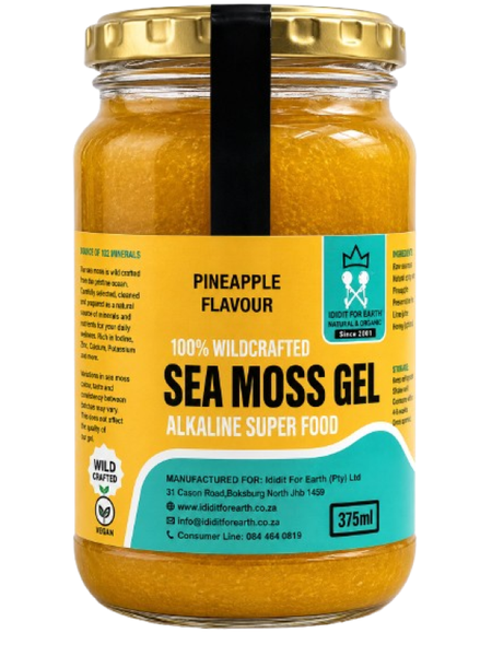 Ididit For Earth Pineapple Sea Moss Gel Wildcrafted Superfood 375ml