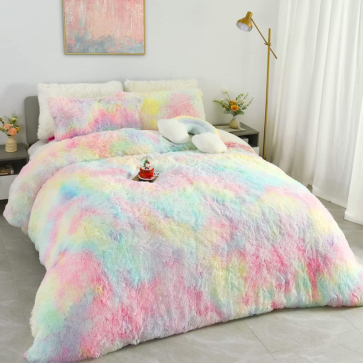 Fluffy Comforter -Rainbow/Unicorn | Shop Today. Get it Tomorrow ...