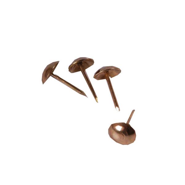 Upholstery Nails - 1000 Piece - Brass Plated - 5/8 Inch - 2 Pack