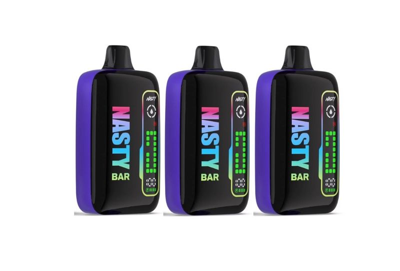 Nasty 20000 Puffs Disposable Vape 50mg - Berry &amp; Grape - 3 Pack