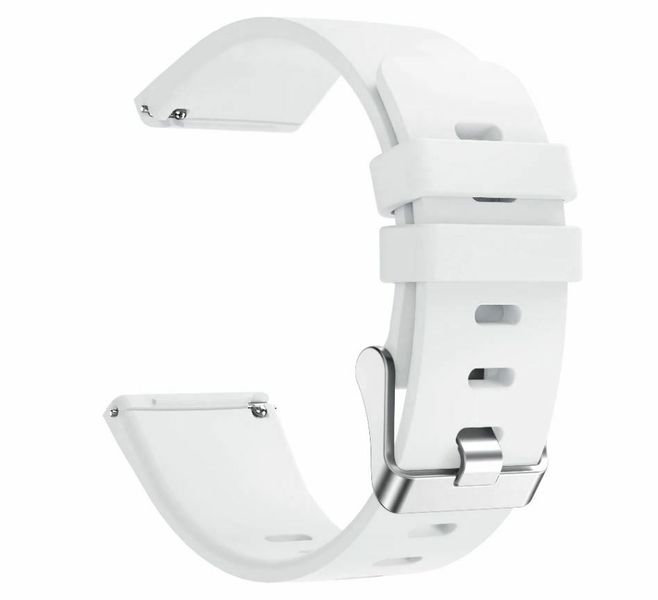 MDM Silicone Sport Replacement Strap for Fitbit Versa/ Versa 2 (M/L)- White