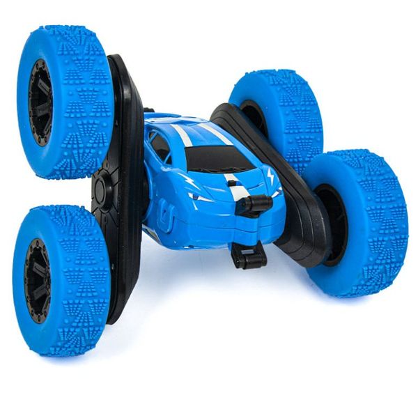 Double-Sided Racing Stunt Car with 360 Rotation, Lights &amp; Durable Tires