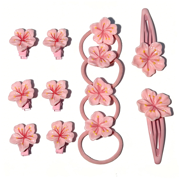 Cherry Blossom Hair Accessory Set