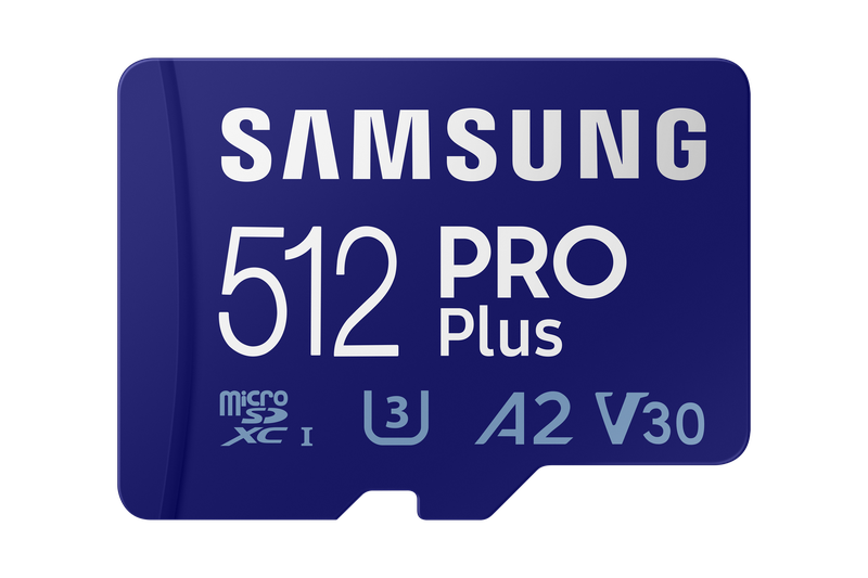 Samsung PRO Plus 512GB MicroSD Card and Adaptor