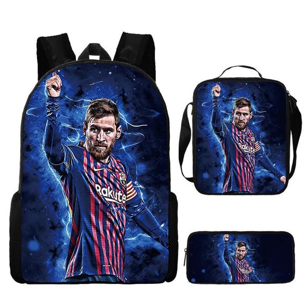 Lunch Box, Pencil Case Set Messi image