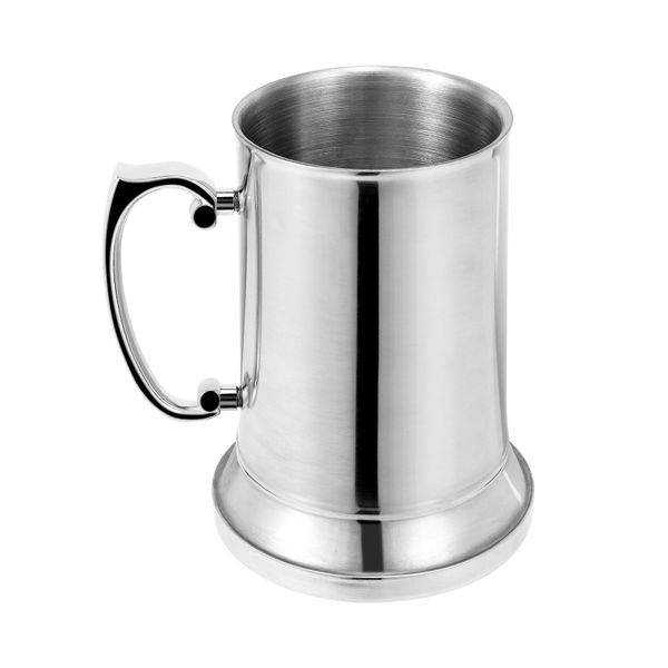 Tankard Stein Double Wall Beer Mugs With Handgrip Coffee Cup 560Ml