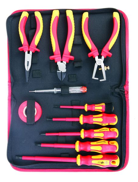 VDE 1000V 10pc Tool Set + Carry Bag