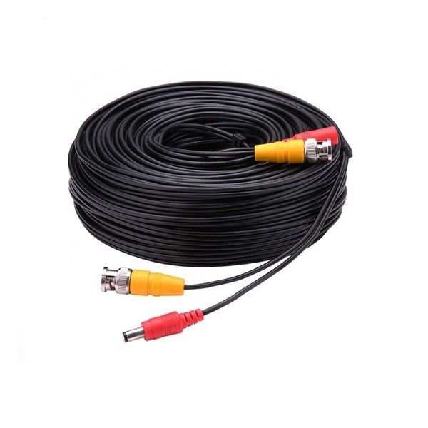 DC Power Security Surveillance BNC Cable For CCTV Analog Cameras 20M