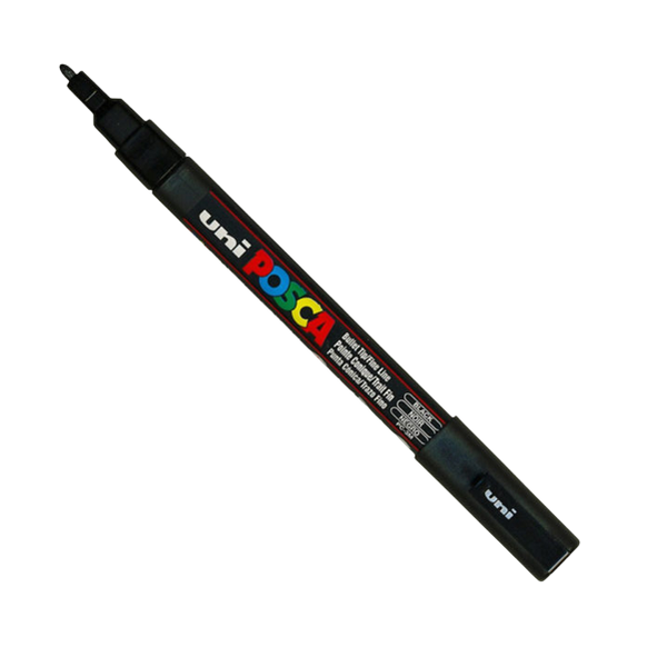 Posca Fine-Point PC-3M Fine Paint Marker - 0.9-1.3mm - Black