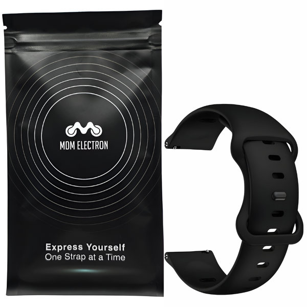 Silicone Strap Compatible with Garmin Forerunner 245/645 -Black