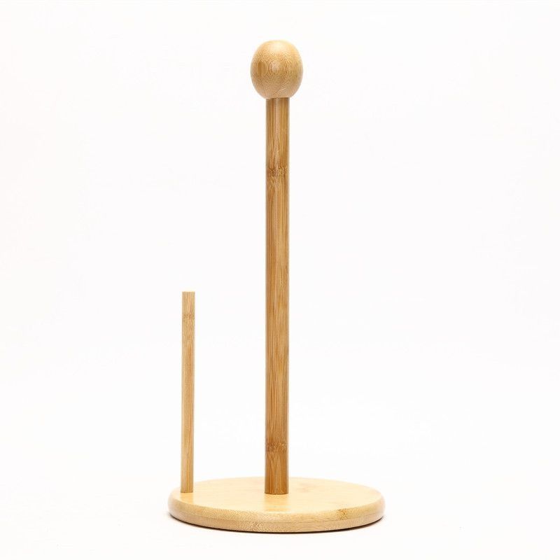 Bamboomill Portable Paper Towel Holder Bamboo Counter Top | Shop Today ...