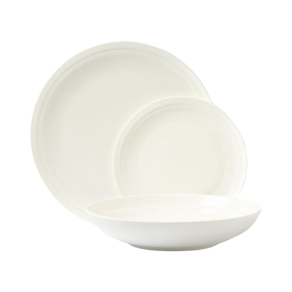 12 Piece Fine Bone White Dinnerset