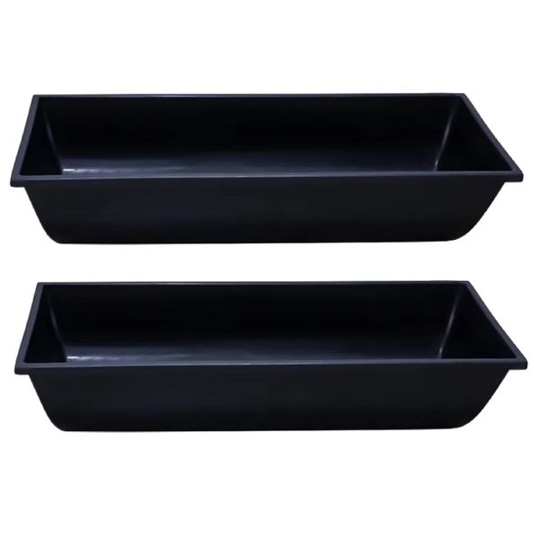 Pet Large Capacaity Farm Equipment Livestock Trough Feeders 2pcs - 100cm