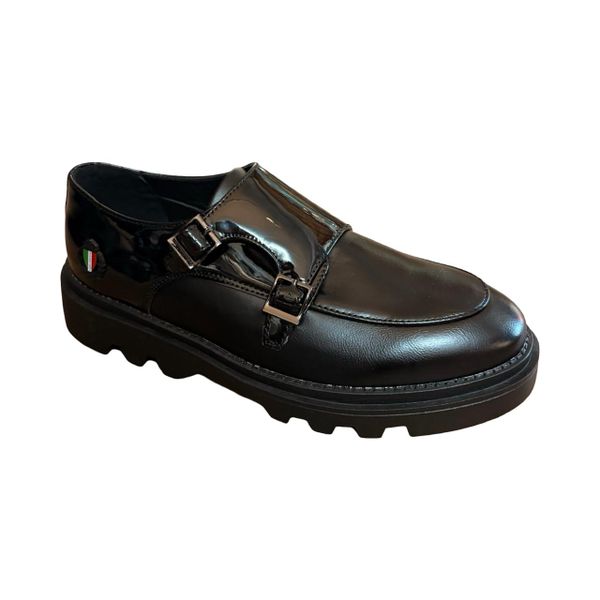 Men's Double Monk Strap Dress Shoes, Memory Foam insole
