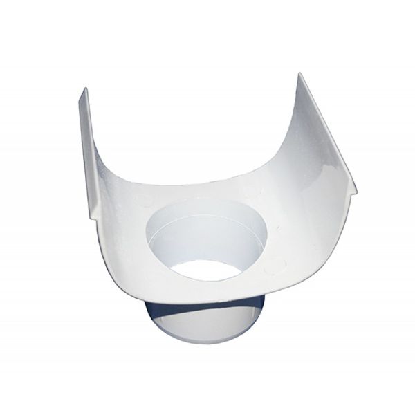 D-Shape Gutter Connector - Irrigation - PVC - Pack of 4