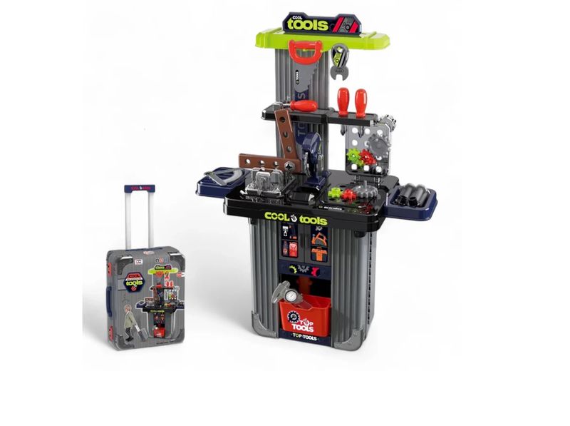 Cool Tools Portable Suitcase Tool Workbench Playset