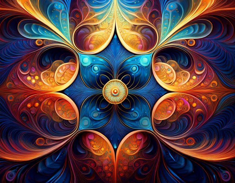 Canvas Home Decor Wall Art - Fractal works 2