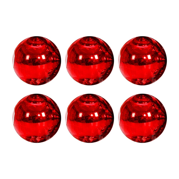 8Cm 6 Pcs Light Christmas Ball Christmas Tree Decorative Silver