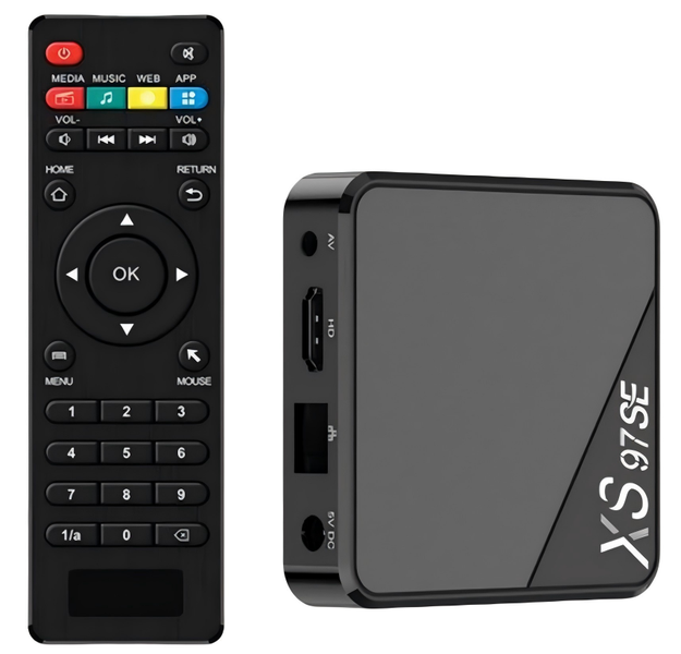 4K TV Box | Dual Band WiFi | 1GB+8GB Media Player XS97 Android 10