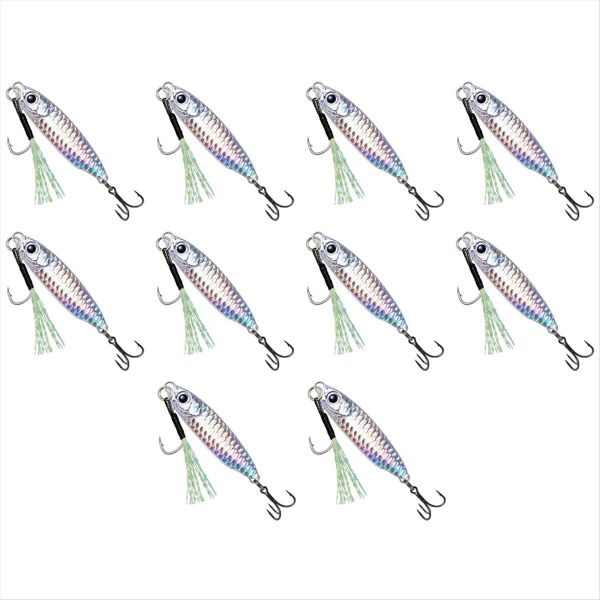 20G X10Pcs Long-Distance Lead Fish Iron Plate Lead Fish Multicolor