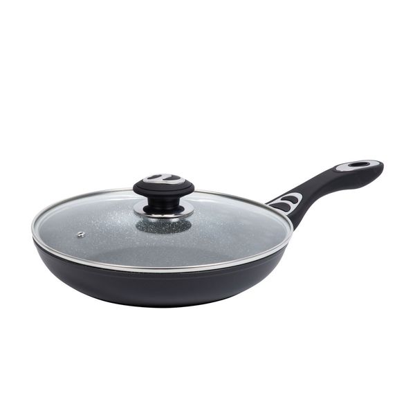 Resto Sabik Non-Stick Frying Pan With Lid - Black