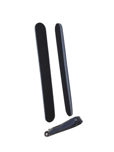 Two nail filers and a nail clipper