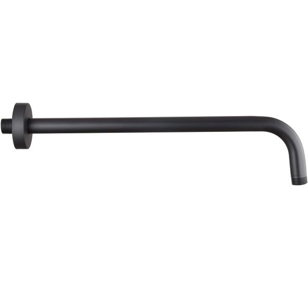 Kessler Shower Arm With Flange 350mm Round Matt Black