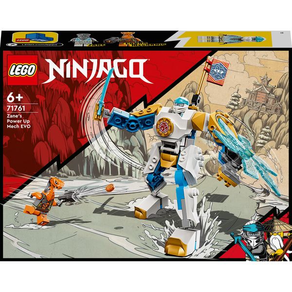 LEGO® NINJAGO® Zane’s Power Up Mech EVO 71761 Building Toy Set - 95 Pieces