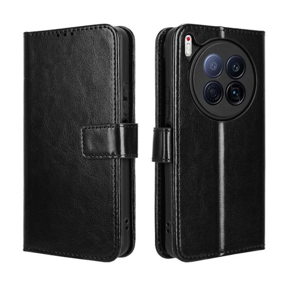 Crazy Horse Pattern Leather Protective Case Tecno Camon 40 Premier 5G
