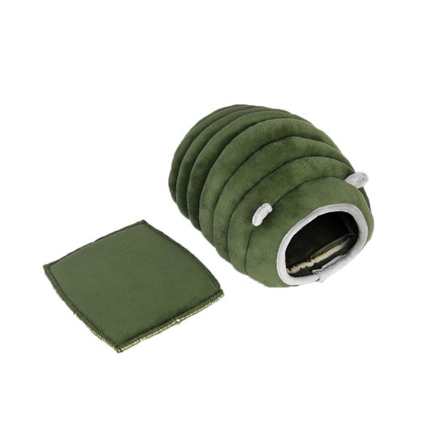 Small Animals Cave Bed Cozy House Bedding for Rats Hedgehog Hamster-Green