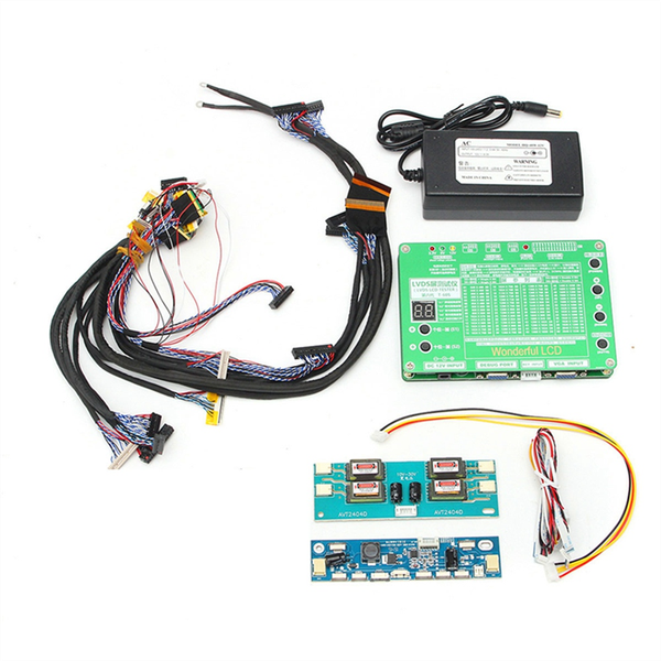Laptop Test Screen Tester+Lvds Cables+Inverter Tool Kit Panel EU Plug