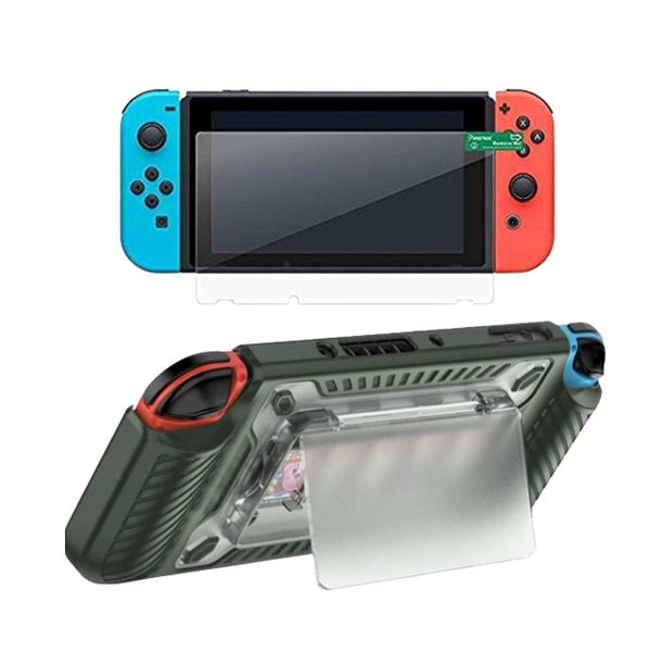 Case &amp; Screen Protector combo for nintendo switch oled-Purple