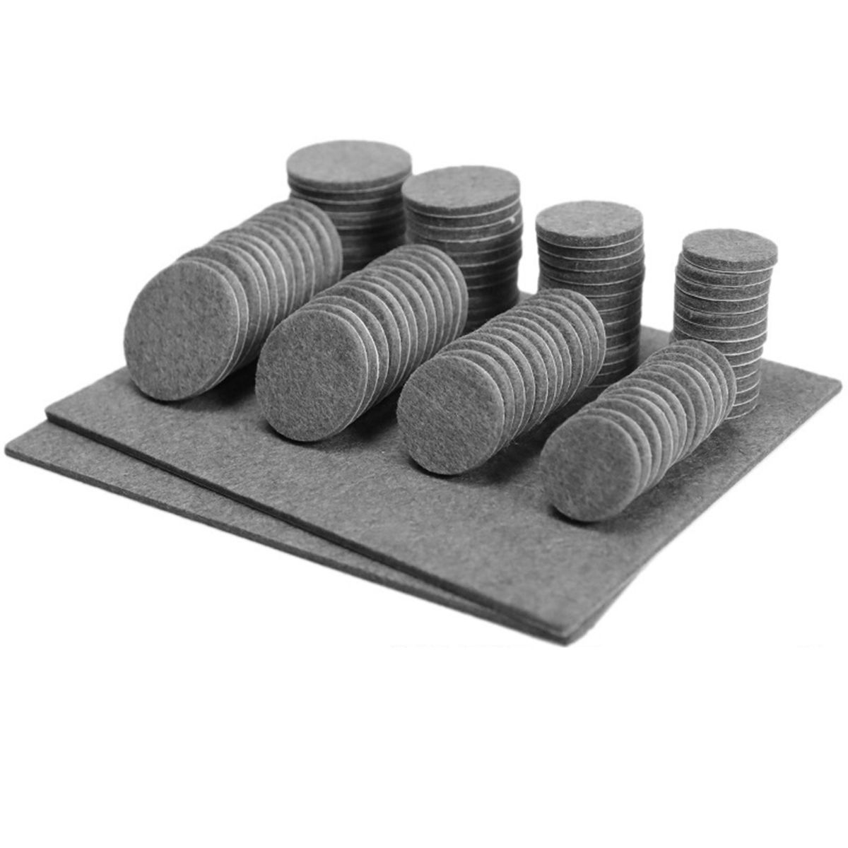 98 Piece Self Adhesive Felt Furniture Pads Feet Wood Floor Protector