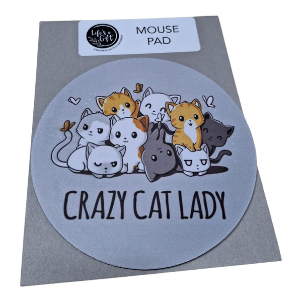 Mouse Pad - Crazy Cat Lady