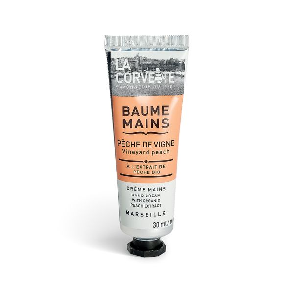 La Covette | Marseille Baume Mains | 30ml Hand Cream | Vineyard Peach