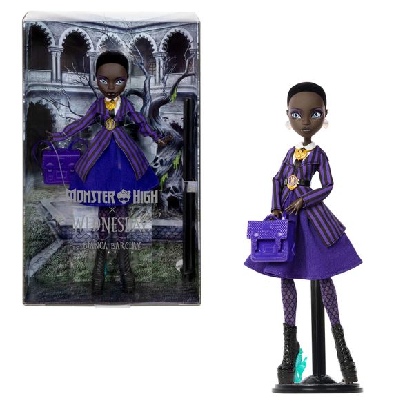 Monster High X Wednesday Collectible Doll, Bianca Barclay In Uniform