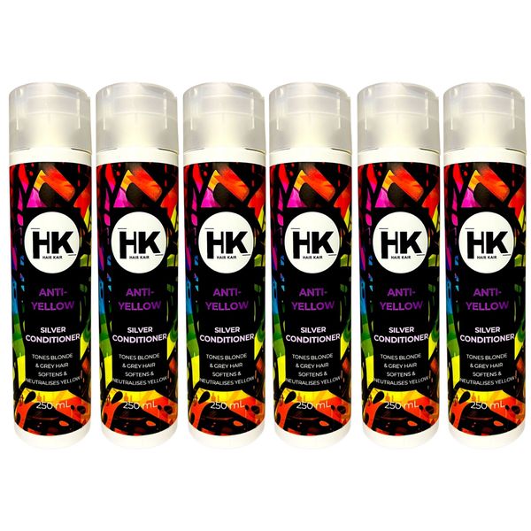 HK Sulphate Free Anti-Yellow Silver Conditioner 6 pack - 250ml