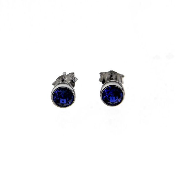 6mm Round Sapphire Swarovski Studs