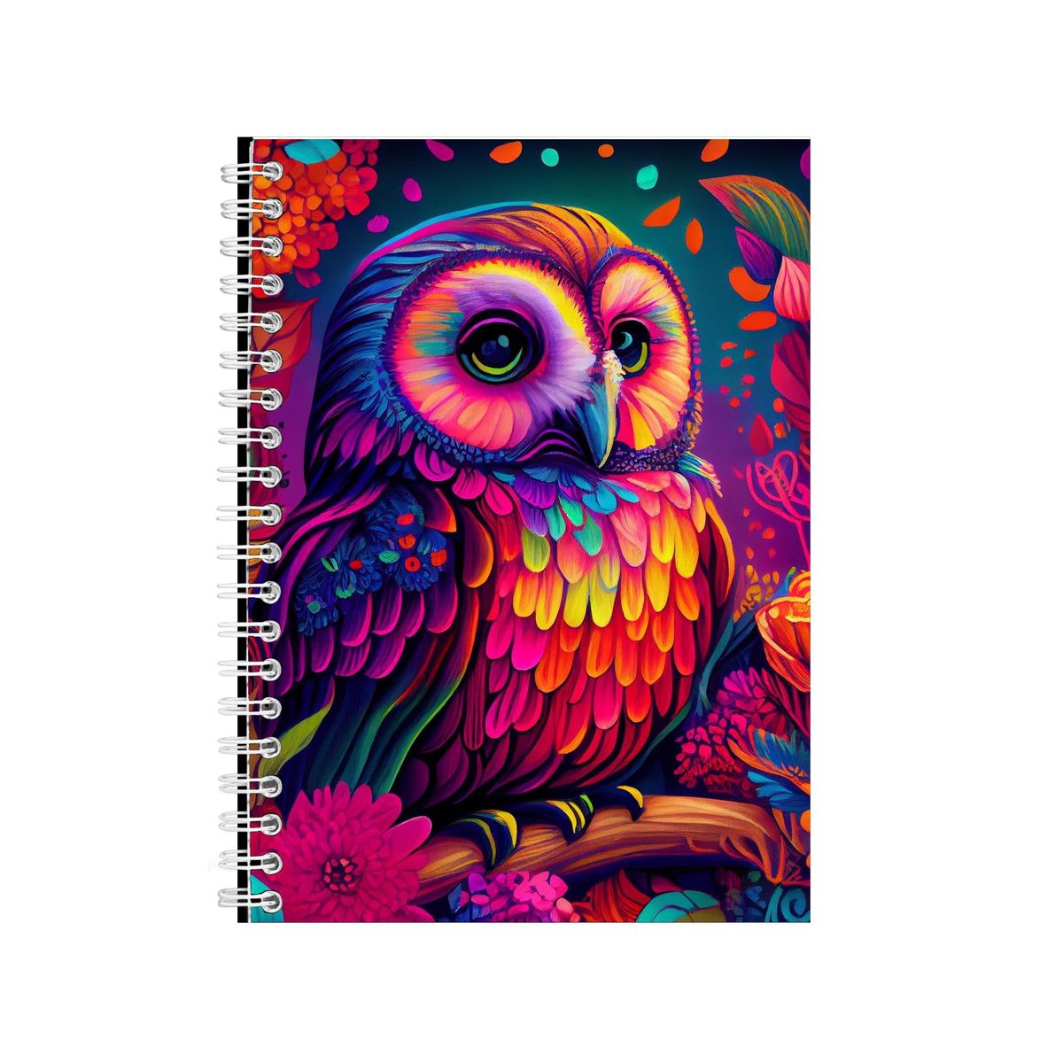 Colorful Owl Landscape Notebook Gift Idea Writing Book Notepad Pad 71 ...