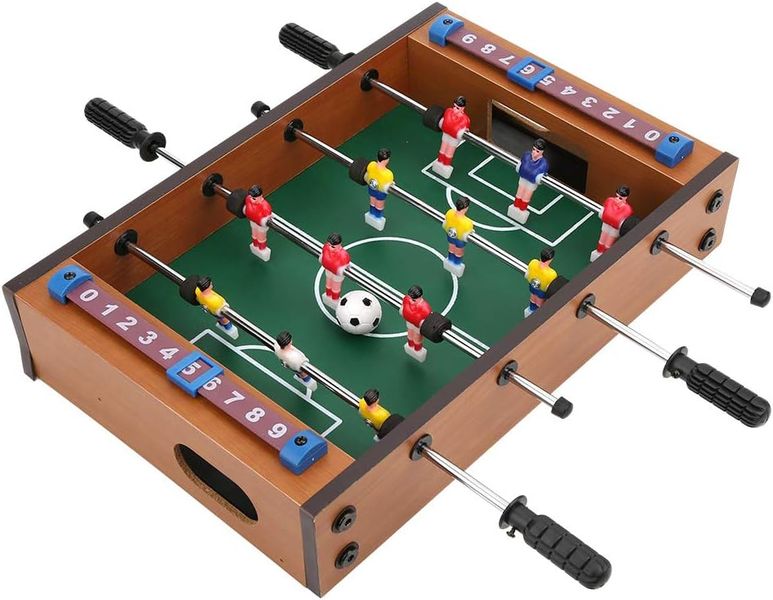 Mini Foosball Football Soccer Table Top Game Kids Activity Compact