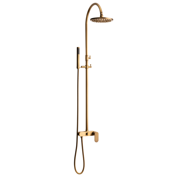 Trendy Taps Premium Quality Brass Exposed Goose Neck Shower Set